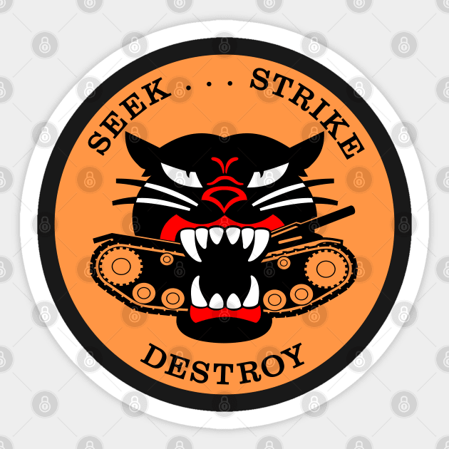 M18 HELLCAT-SEEK STRIKE & DESTROY 2 Sticker by TaterSkinz